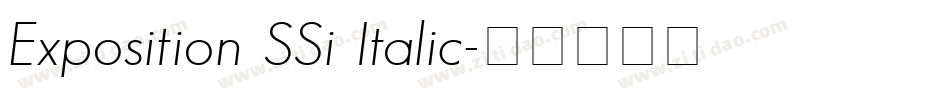 Exposition SSi Italic字体转换